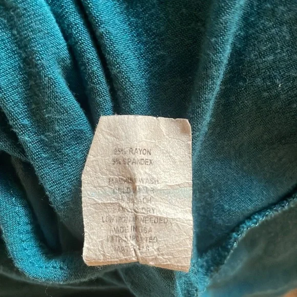 I Love Pinc Girls XL Blue Tie Front Short Sleeve Tee Boho Casual Top - Picture 4 of 11